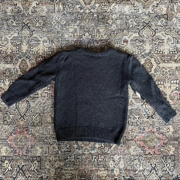 ✨SOLD✨ Gymboree Baby Knit Lightning Bolt Sweater in Charcoal - 6-12 Months - Picture 3 of 3